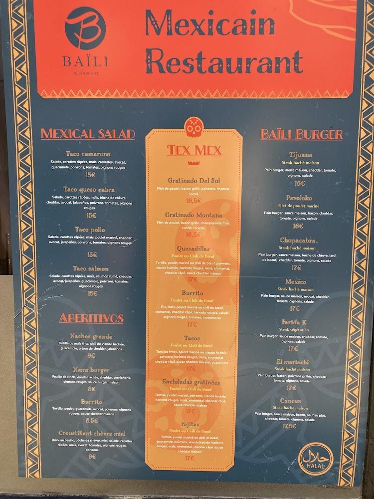 Mexicain Baïli - Menu Image 1